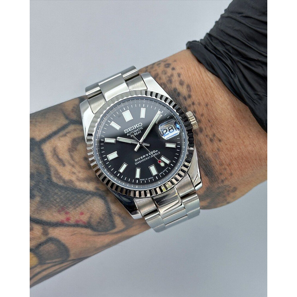Custom Seiko Mod • Black 62Mas Datejust • 36mm
